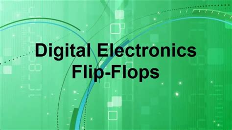 Electronics flip - A Flip-Flop is a basic memory unit which can store 1-bit of digital information. It is a Bistable Electronic Circuit i.e., it has two stable states: HIGH or LOW. As a flip-flop is a bistable element, its output remains in either of the stable states until an external event (known as a trigger) is applied.